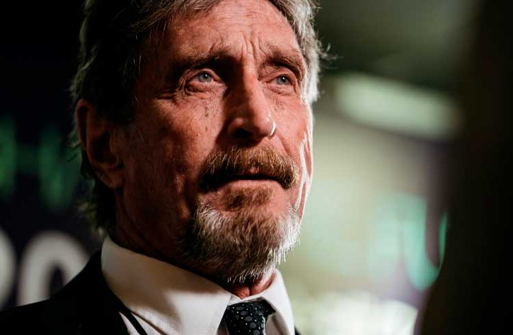 John McAfee lança sua própria plataforma para negociação de criptoativos