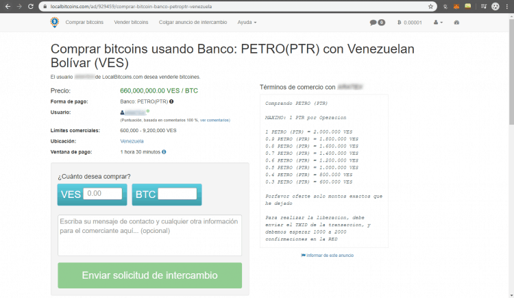 Os usuários do Localbitcoins aproveitam o sistema para promover compras de petros bem abaixo do preço atual. Os usuários do Localbitcoins aproveitam o sistema para promover compras de petros bem abaixo do preço atual.
