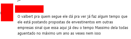 Cliente sobre "vencimento" da XTR Cliente sobre "vencimento" da XTR