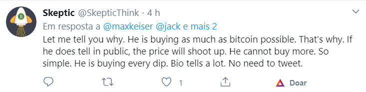 Comentário sobre Dorsey e o Bitcoin Comentário sobre Dorsey e o Bitcoin