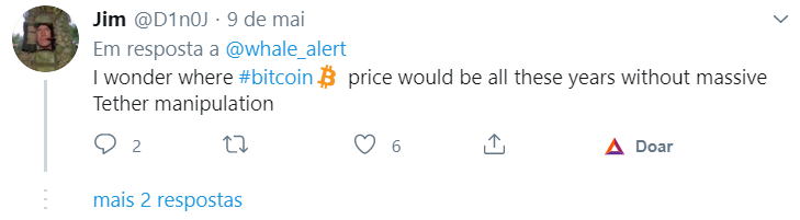 Crítica à emissão de Tether Crítica à emissão de Tether