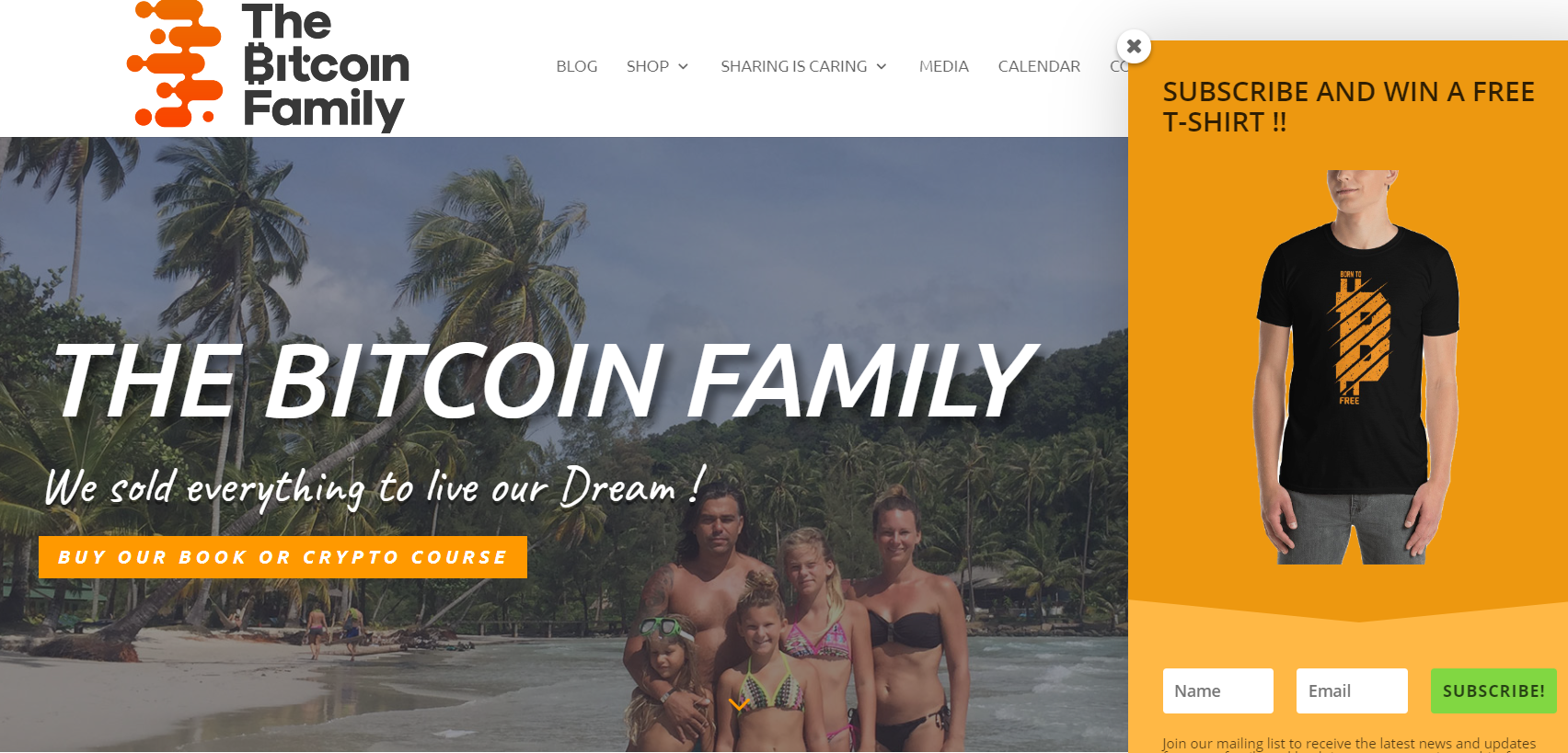Site da família Bitcoin