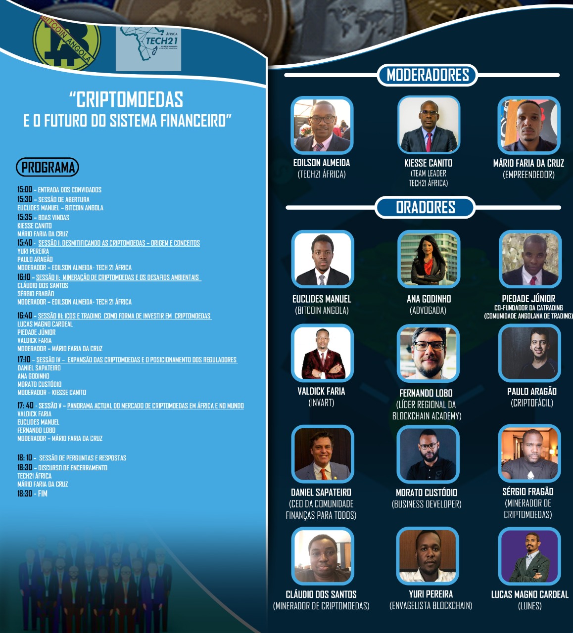 Programação do evento Programação do evento