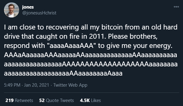 Jones fala sobre seus Bitcoins a serem recuperados Jones fala sobre seus Bitcoins a serem recuperados