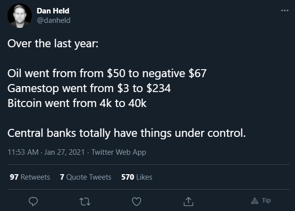 Dan Held critica bancos centrais Dan Held critica bancos centrais