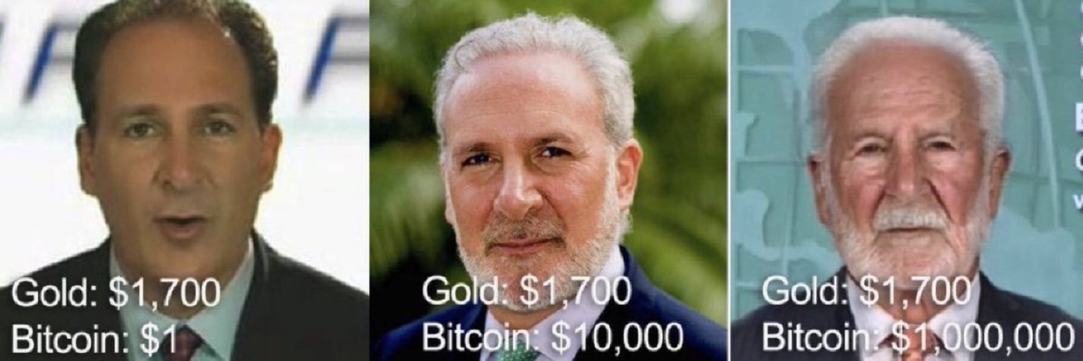 Dan Held responde Peter Schiff com meme Dan Held responde Peter Schiff com meme