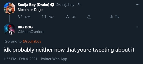 Outro trader responde Soulja Boy Outro trader responde Soulja Boy