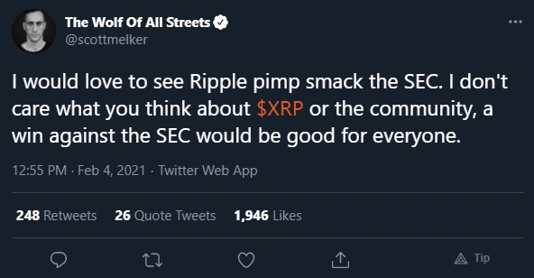 Scott Melker opina sobre processo da SEC contra a Ripple Scott Melker opina sobre processo da SEC contra a Ripple
