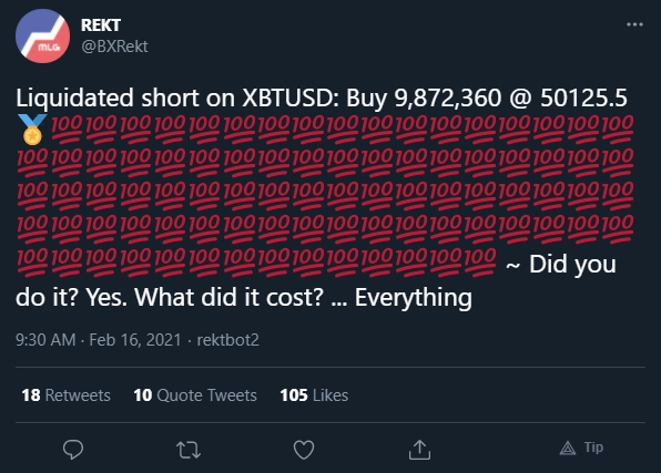 Posição massiva é liquidada na BitMEX Posição massiva é liquidada na BitMEX