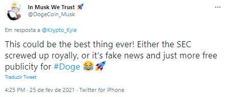 Fonte: DogeCoin_Musk/Twitter Fonte: DogeCoin_Musk/Twitter