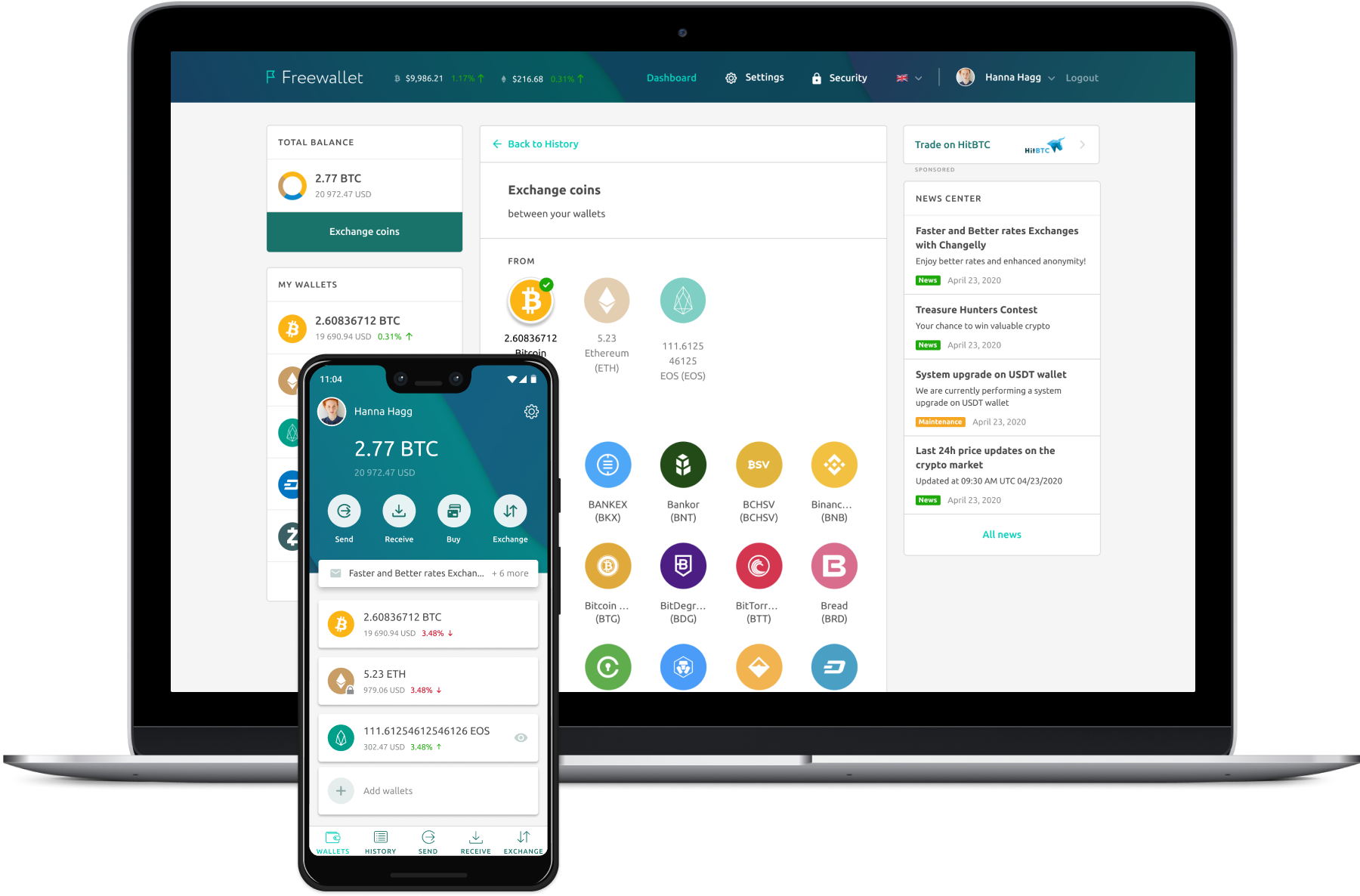 A Freewallet é uma carteira online e com suporte a várias de criptomedas A Freewallet é uma carteira online e com suporte a várias de criptomedas