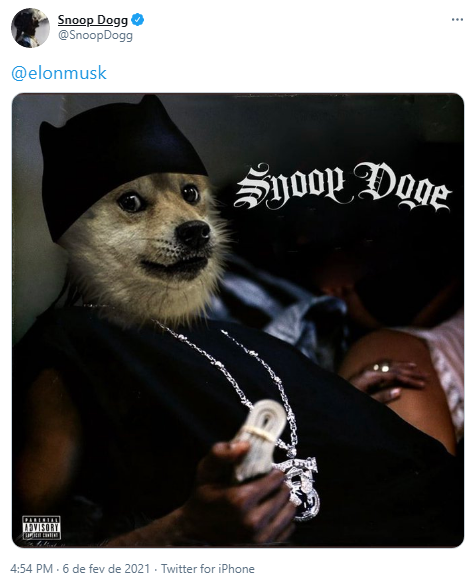 Dogecoin dispara mais de 100% com ajuda de Snoop Dogg
