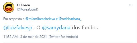 Fonte: O Korea/Twitter Fonte: O Korea/Twitter
