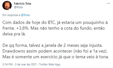 Fonte: Fabricio Tota/Twitter Fonte: Fabricio Tota/Twitter